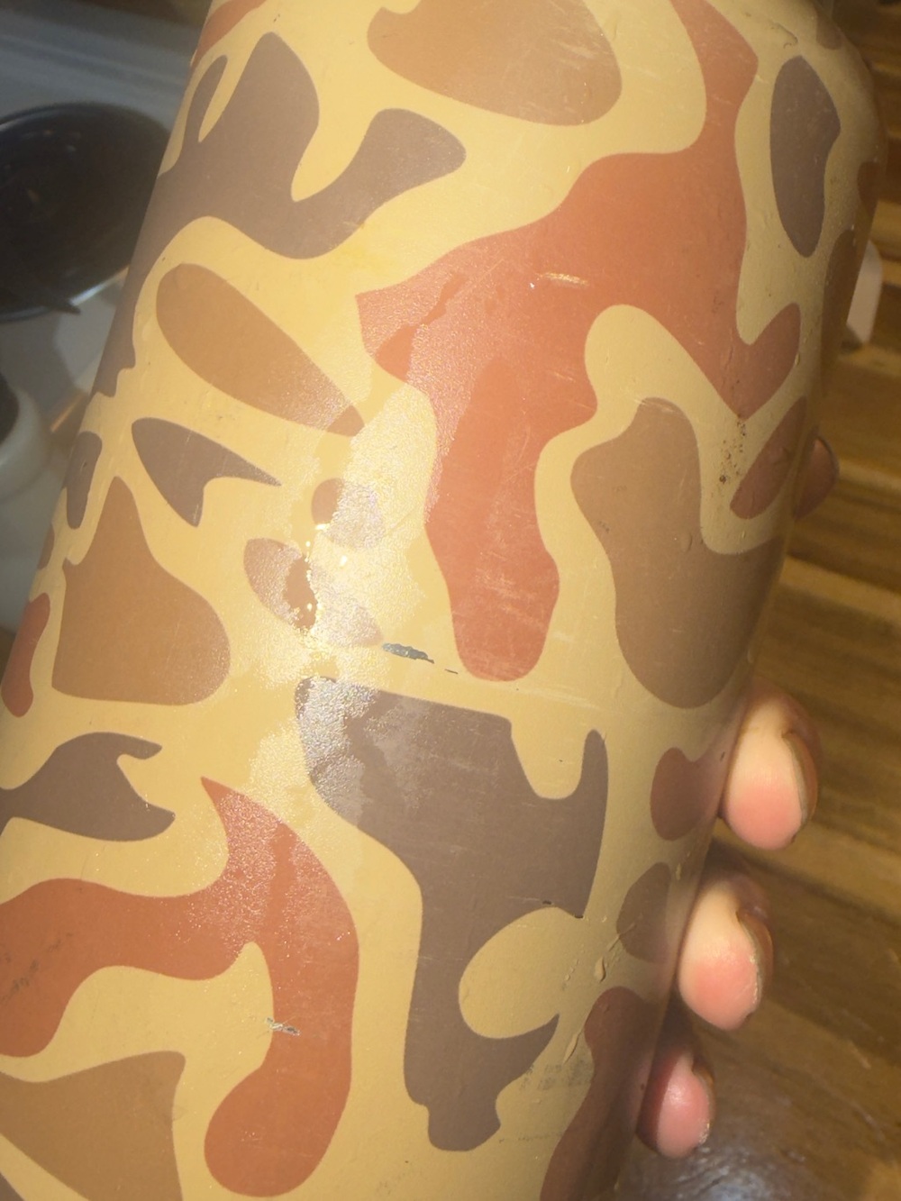 Yeti Camo Insulated Bottle - Tan & Brown - Picture 2 of 5